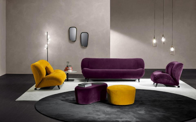 Modern Sofa set 3+2 Seater Armchair x2 Stool Designer Couch Set Stylish Living room furniture