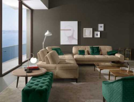 Leather L-shape Luxury Sofas Sofas Corner Corner sofa Couch Italian Furniture