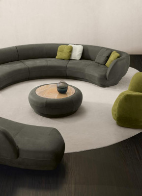 Round sofa Corner sofa 6 Seater Couch Sofa Leather Luxury Furniture Living room