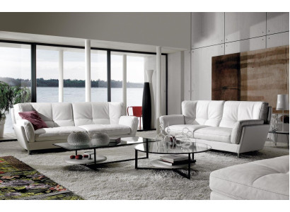 Elegant living room seating furniture designer 3+2 upholstered sofas luxurious couch set