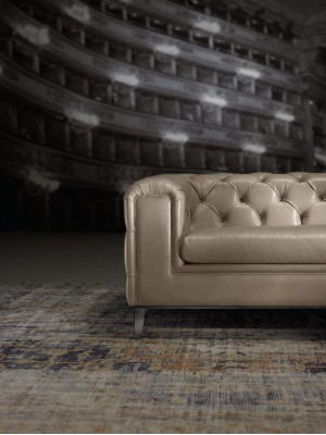 Sofa 3 Seat Living room Chesterfield Furniture Design Luxury Italian Style Beige