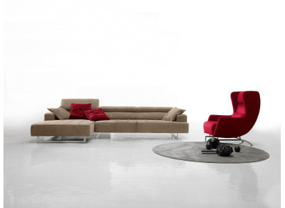 Corner sofa Leather Modern Luxury Sofas L-shape Sofa Corner sofa Living landscape Gray new