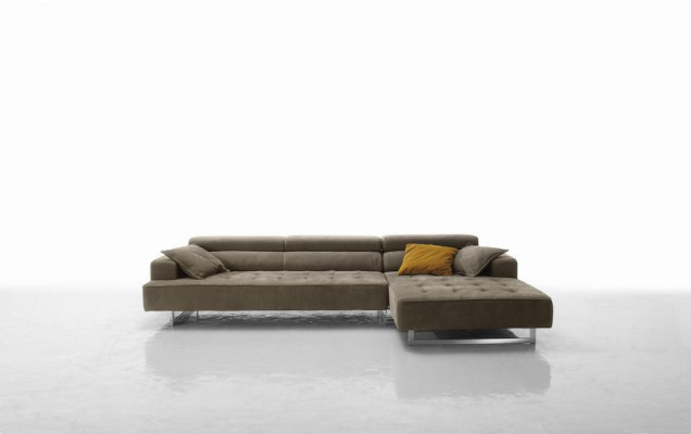 Corner sofa Leather Modern Luxury Sofas L-shape Sofa Corner sofa Living landscape Gray new