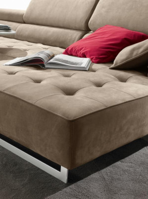Corner sofa Leather Modern Luxury Sofas L-shape Sofa Corner sofa Living landscape Gray new