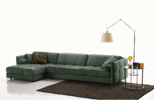 Corner sofa Textile Sofa Upholstery Corner Modern Couch Living room L-shape Design