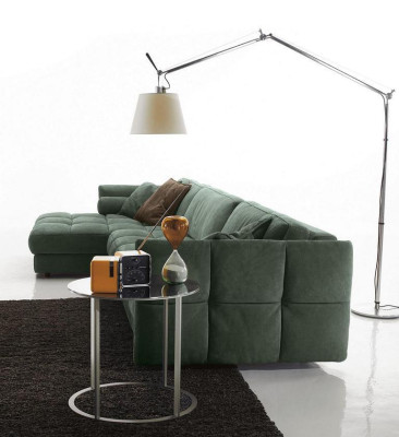 Corner sofa Textile Sofa Upholstery Corner Modern Couch Living room L-shape Design