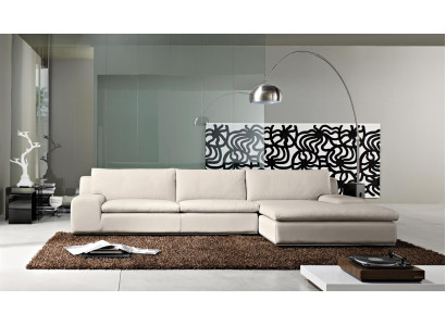 Corner sofa Living room Sleep Sofa Couches Couch White L-shape Leather Furniture PRIANERA