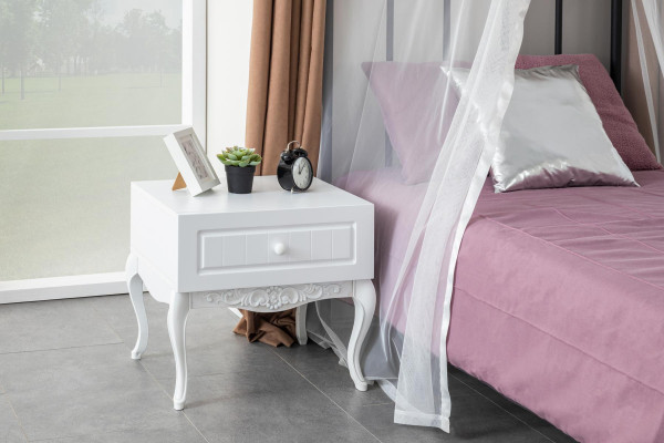 Bedside table Children Side Youth Room Wood Design Modern Furniture Design