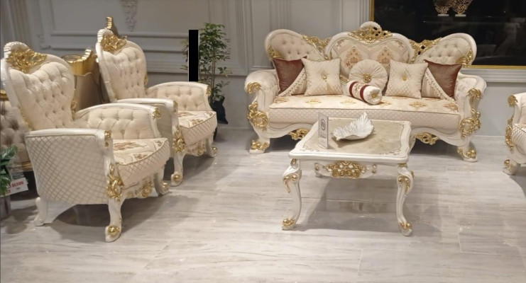 Sofas Suite Sofa set 3+1+1 Seater Armchair Sofa Set Group Luxury Fabric new