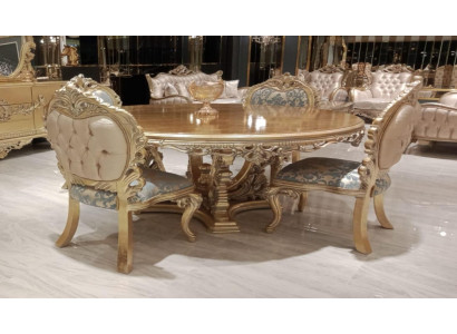 5-piece Classic s Dining room set with round table and chairs