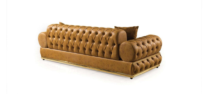 Suite Luxury Chesterfield Sofa set 3+3 Seater Sofa Armchair Sofas Leather 2pcs
