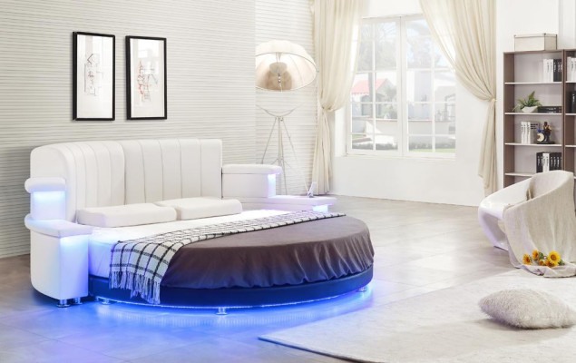 Round Bed Furniture Modern Luxury Beds Bed frame 200x200 Round
