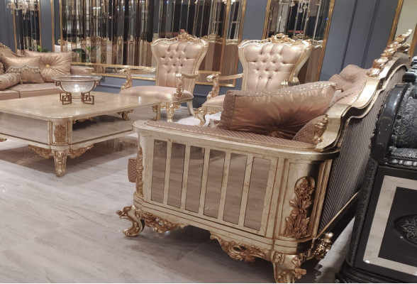 Seat three-seater sofa 3 seater classic couch sofas fabric style baroque velvet new