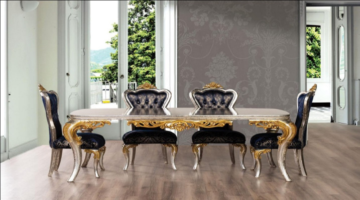 Table Dining table Dining room table Dining room Wood Tables Baroque Dining Luxury Furniture new
