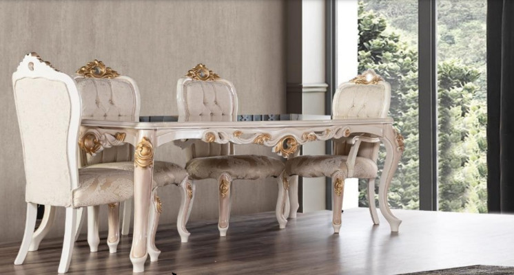 Table Dining room TABLE Dining table Dining room Wood Tables LUXURY BAROQUE ESS Furniture new