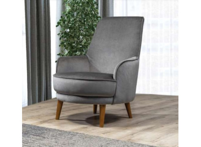 Armchair Seat Modern Design Living room Upholstery Single Seater Relax Gray Style Luxury