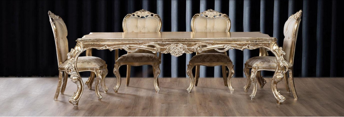 Dining room chair Chair Wood Luxury Dining room Dining Style Baroque Rococo Chairs Furniture
