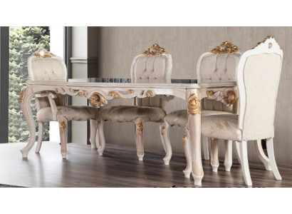 Dining room chair Chair Chairs Wood Luxury Dining room Ess Furniture Style Baroque Lehn new
