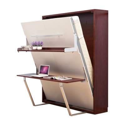 Desk Shelf Bed 2in1 Functional Wardrobe Bed Furniture Table Wall Bed Beds