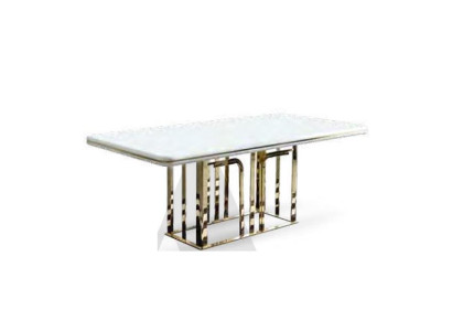 Large Dining table Stainless Steel Elements Dining room Furniture Luxury Furnishings