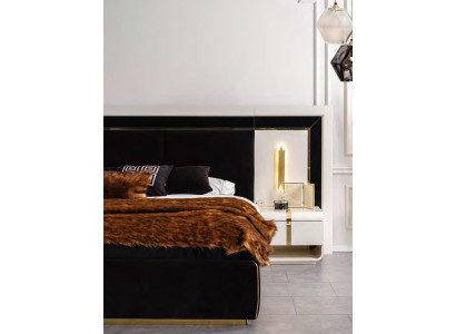 White Bedside table Luxury Side table Bedroom Furniture Storage Modern