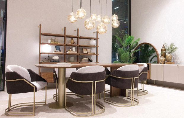 Dining table 6x Chairs Luxury Dining room Furniture Dining room Suite Set 7pcs