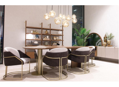 Dining table 6x Chairs Luxury Dining room Furniture Dining room Suite Set 7pcs
