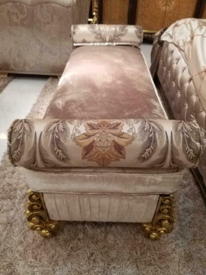 Chaise lounge antique style sofa textile lounger couch loungers chaise rococo baroque