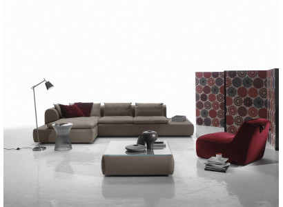 Corner sofa Couch Upholstery Couches Sofa L-shape Furniture Gray Sofas Leather