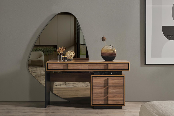 Bedroom Set Bed 2x Bedside tables Dressing table with Mirror Luxury
