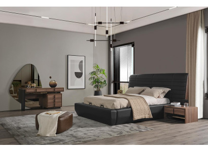 Bedroom Set Bed 2x Bedside tables Dressing table with Mirror Luxury