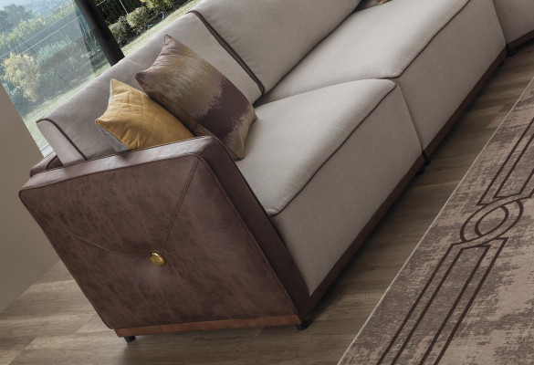 Luxury Corner sofa Sofas L-shape Large Sofa Corner Living room Polyester Modern Fabric new