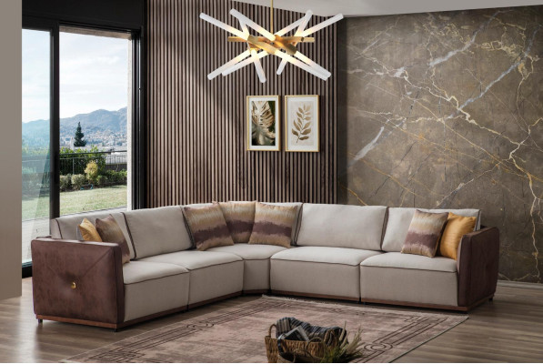 Luxury Corner sofa Sofas L-shape Large Sofa Corner Living room Polyester Modern Fabric new