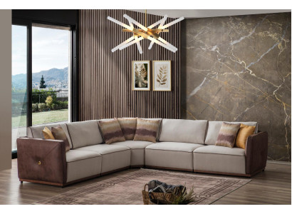 Luxury Corner sofa Sofas L-shape Large Sofa Corner Living room Polyester Modern Fabric new
