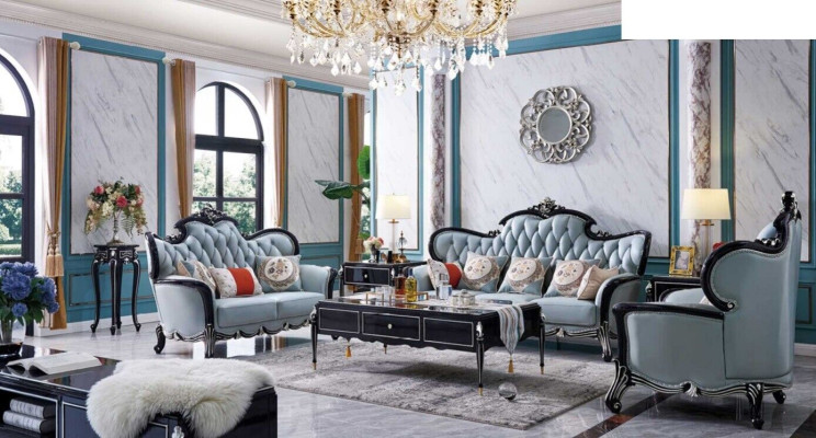 Sofa Couch Suite Set Living room Furniture Seat Group Classic Baroque 5-piece sets