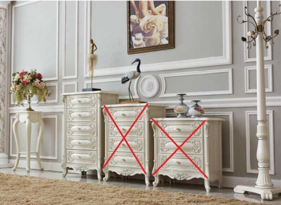 Chest of drawers Sideboard Chests of drawers Sideboards 5 drawers tall cabinet Wardrobe Wood new