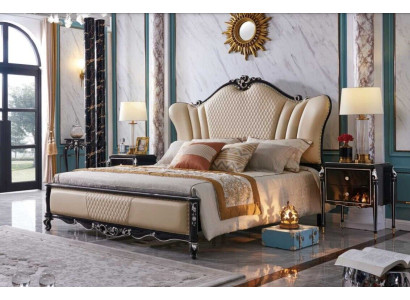 Classic s Bed Bedroom Suite Hotel Baroque Furniture Beds Bedside table 3pcs