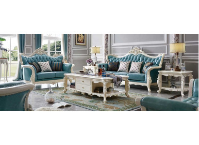 Sofa set Chesterfield Set 3+2 Couch Sofa Leather Sofa Upholstery Suite 2-piece.