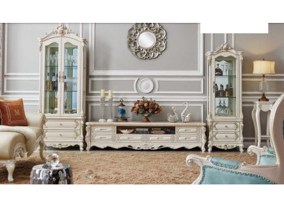 Wall unit Classic Display case TV cabinet Sideboard Baroque living walls Cabinet walls 3 pieces.