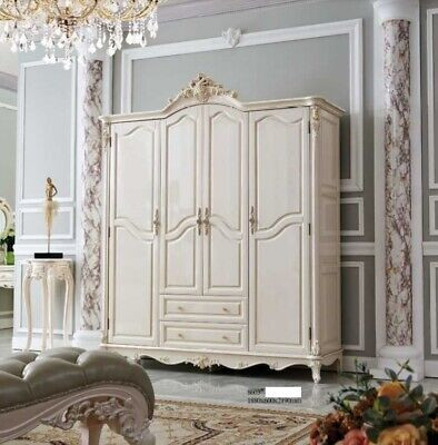 Classic r Wardrobe Baroque Cabinets Bedroom Wardrobe Wood Furniture new