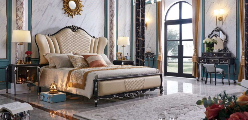 Classic s Bed Luxury Chesterfield Leather Bedroom Hotel Baroque Furniture Beds