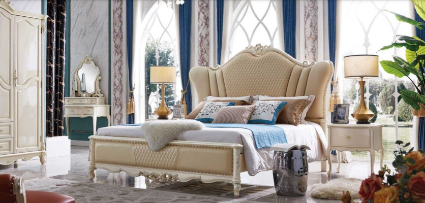 Classic s Bed Luxury Beds Chesterfield Leather Bedroom Hotel Baroque Furniture