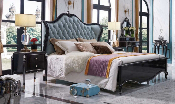 Classic s Chesterfield Bed Luxury Furniture Baroque Hotel Leather Bedroom Beds