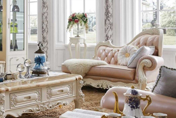Chesterfield lounger chaise longues living room couch sofa leather sofa loungers baroque