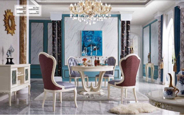 Dining room Chairs Dining set Suite 4x Chair Set Group Chesterfield armchair