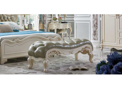 Stool Chesterfield Footstool Stool Chesterfield Baroque Rococo Benches Leather Furniture