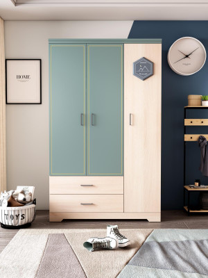 Wardrobe Cabinets Wood Wardrobe Design Childrens room Blue Clothes cabinets