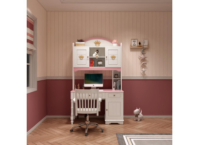 Desk Computer desk PC-Table children's desk Childrens room Wood Pink