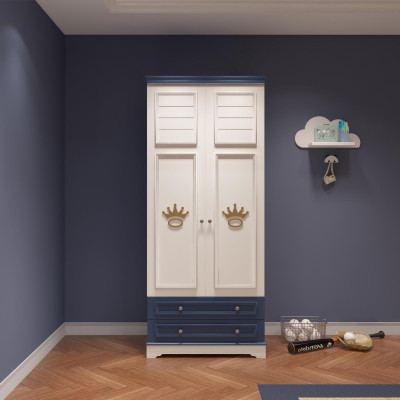 Childrens room Cabinets Wardrobe Wood Wardrobe Design Blue Clothes cabinets