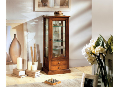 Living room Furniture Sideboard Solid Wood Display cases Glass Wardrobe Real wood Display case